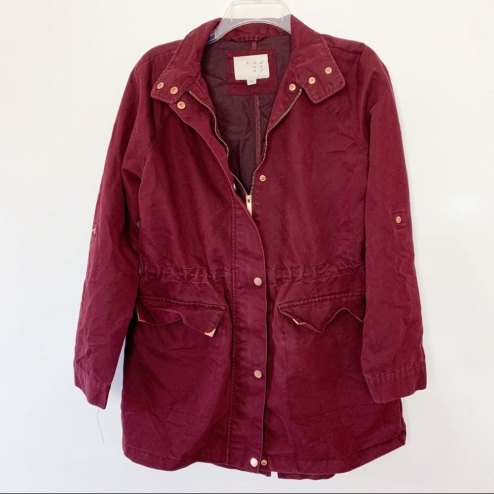 Maroon Utility Jacket